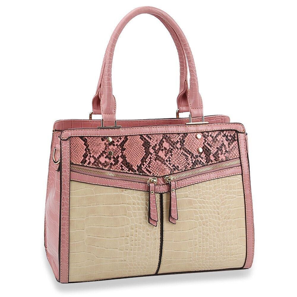 Women Fashion Snakeskin Pattern  Handbag Shoulder Bag